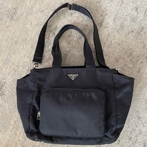 Prada Diaper Bag - navy
